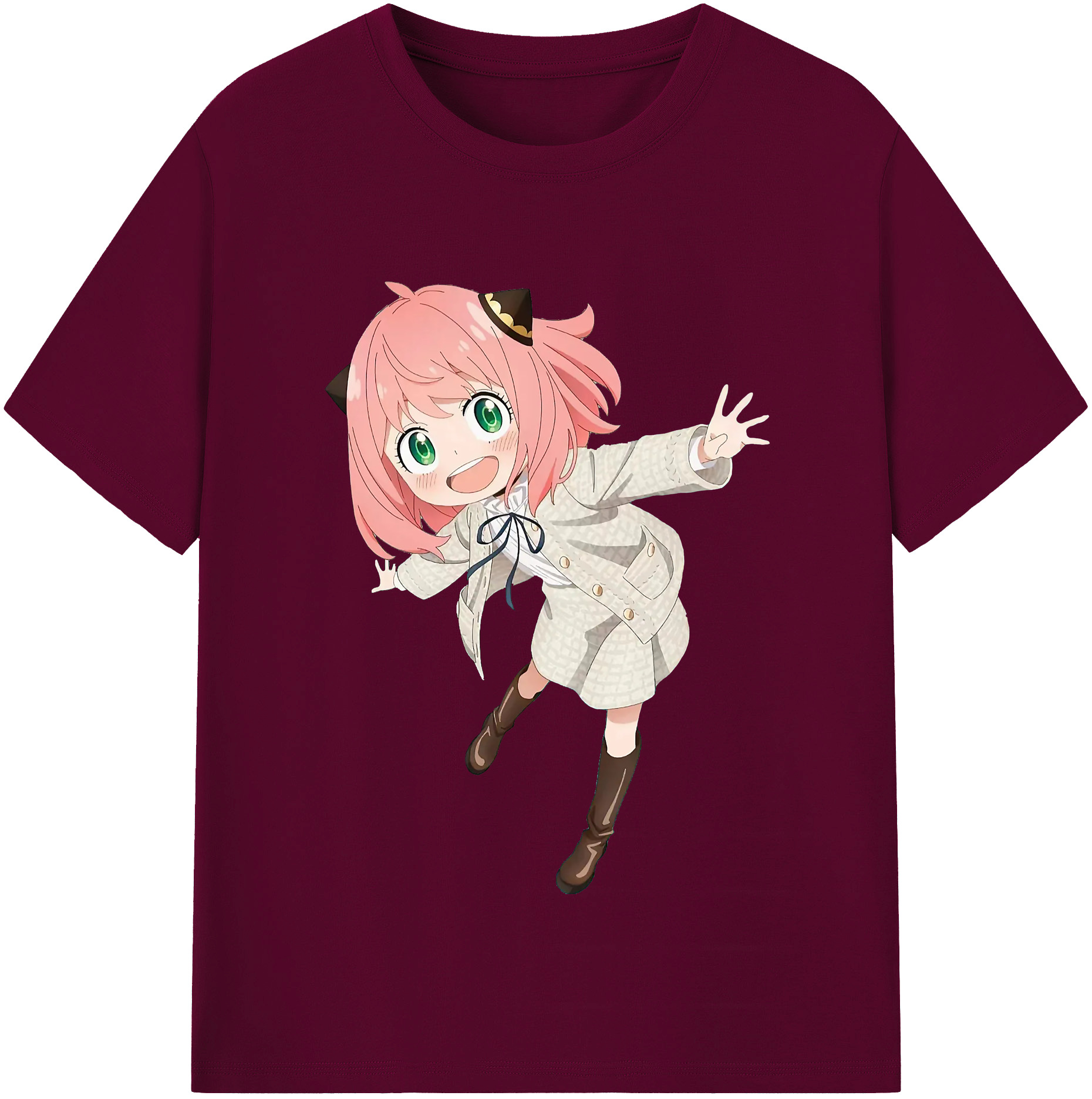 （画像用） SPY×FAMILY间谍家家酒 レディースカジュアルプリントTシャツ（綿100％）